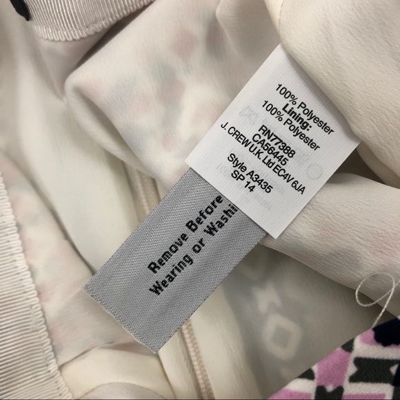 J. Crew Drapey Pencil Skirt in Pink Geo - Picture 6 of 7